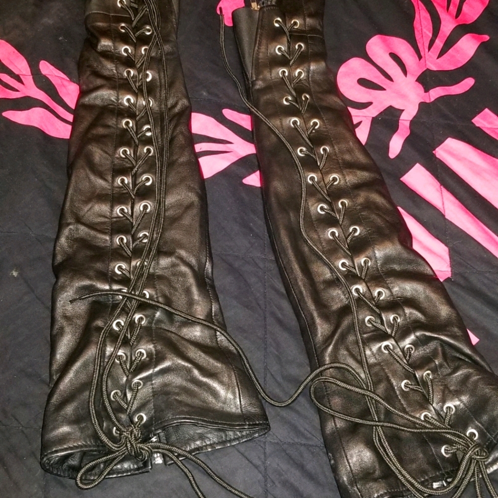 Leather half chaps